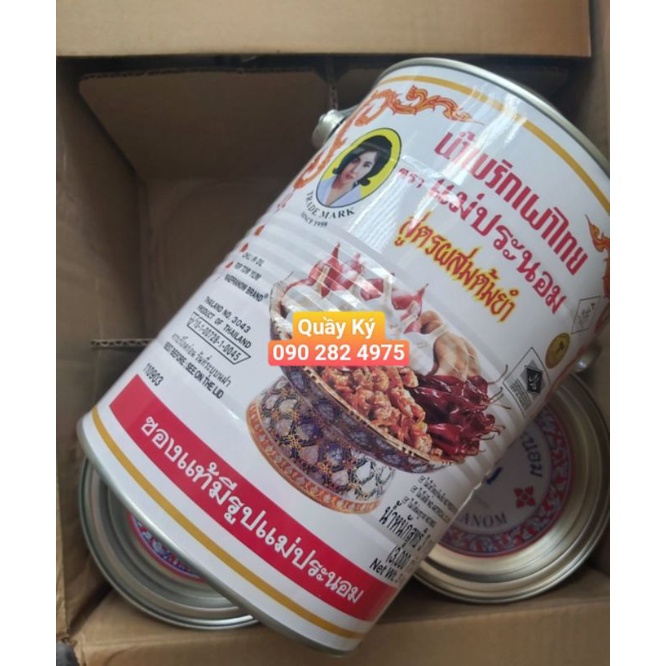 DẦU SA TẾ LẨU THÁI MAE PRANOM - CHILLI IN OIL FOR TOM YUM - 3KG