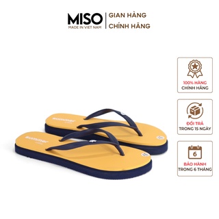 Dép tông xỏ ngón hình trái bơ nổi bật đế bằng êm chân dạo phố đi biển MISO M021