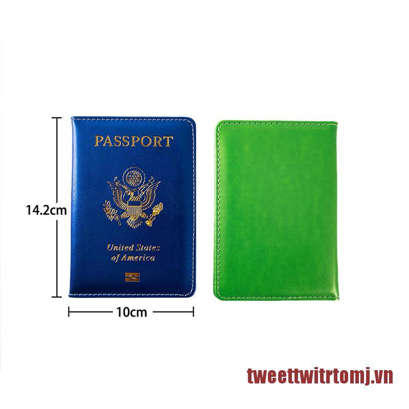 TOMJ Passport Travel PU Leather Cover for Passport Organizer Passport Protecto