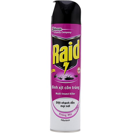 Bình xịt côn trùng Raid 600ml