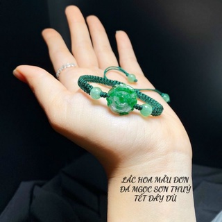 Vòng tay hoa mẫu đơn sơn thủy phú quý tết dây dù