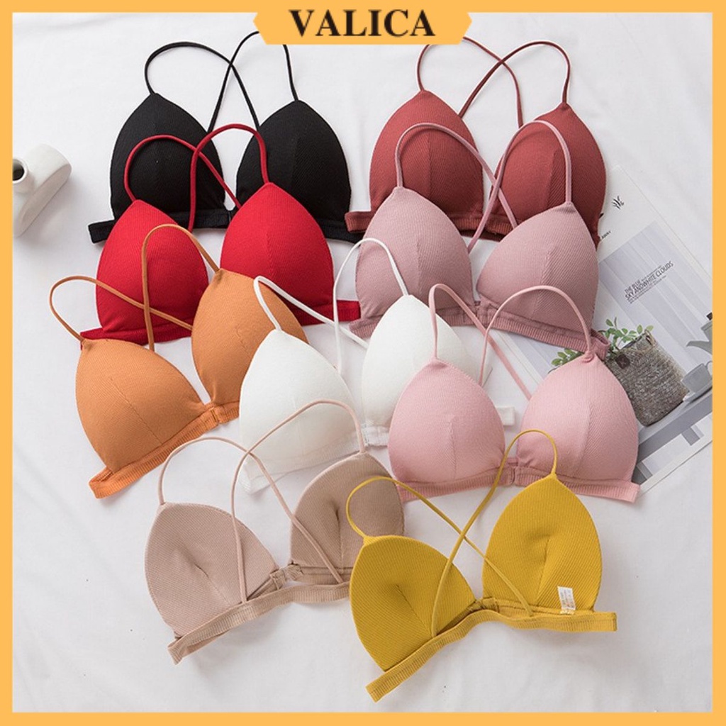 Áo bra nữ 2 dây đep cài trước, áo lót không gọng đệm mỏng mặc thoải mái VALICA 715 | BigBuy360 - bigbuy360.vn