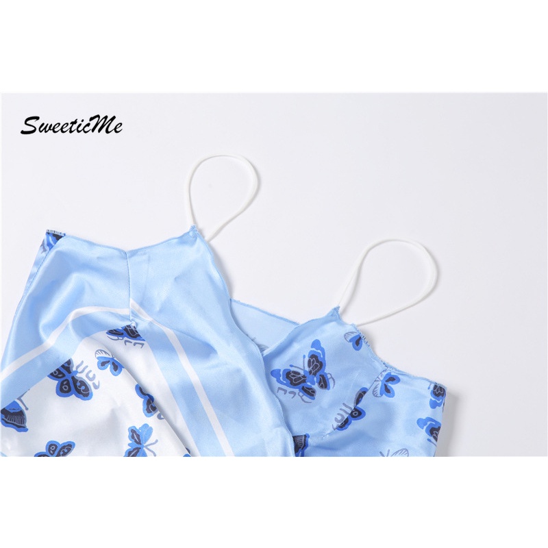 Áo Hai Dây Hở Lưng Sweeticme 2021 Màu Sắc Trơn Gợi Cảm | BigBuy360 - bigbuy360.vn