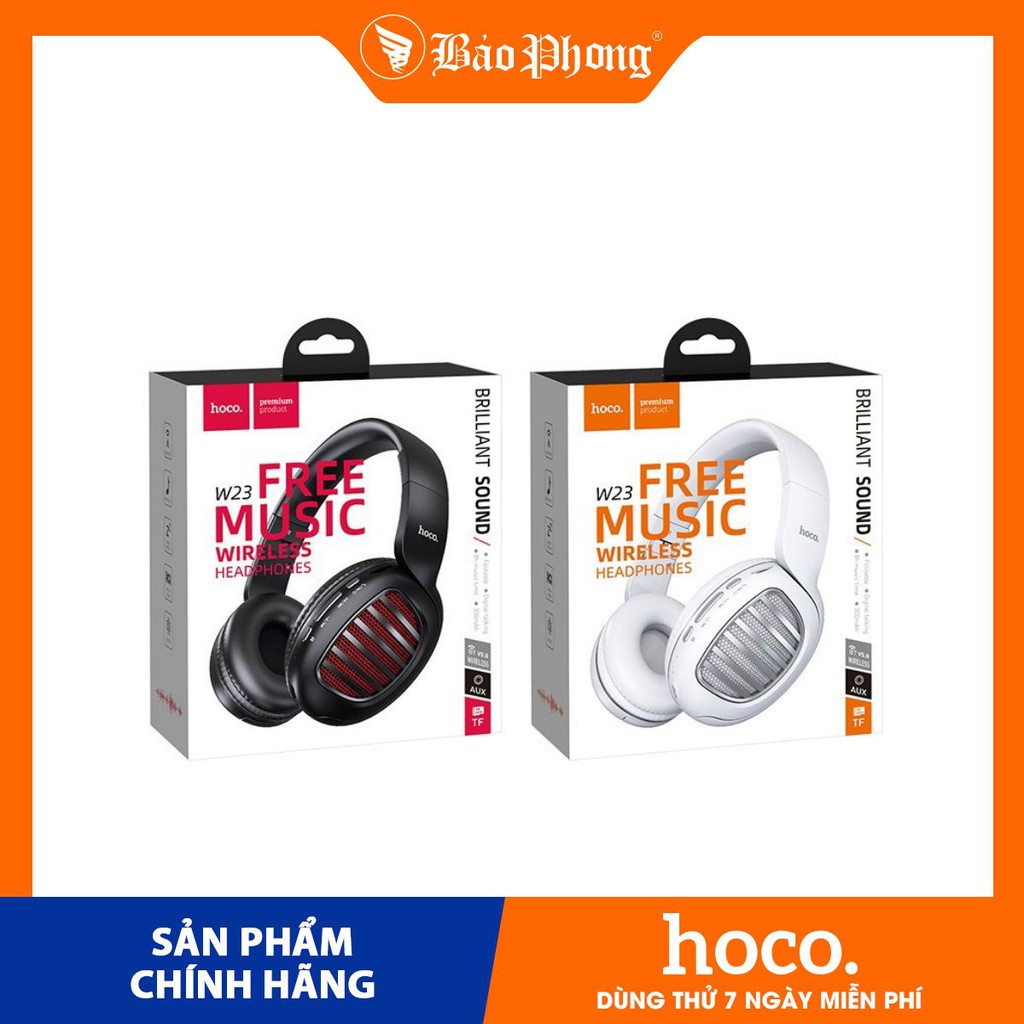 Tai Nghe Bluetooth 5.0 HOCO W23 HeadPhone Thể Thao Học Sinh Sinh Viên Văn Phòng Rẻ Đẹp Hay Kết Nối Không Dây Loa To Êm