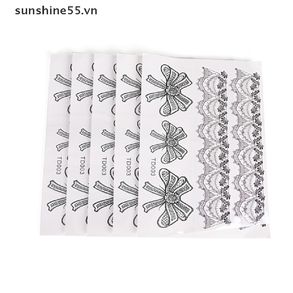 Hình Xăm Dán Tạm Thời Họa Tiết Ren Chống Nước
