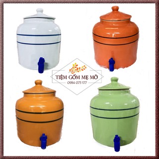 Bình sứ đựng nước dung tích 10L - Gốm sứ Bát Tràng