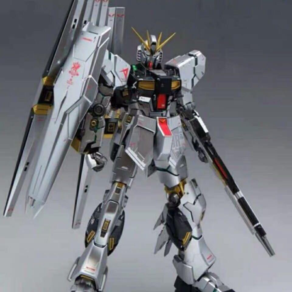 Mô hình lắp ghép Gundam MG 1/100 6619S Nu Gundam ver Ka (Titanium Coat)