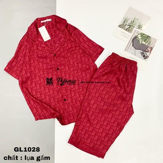 Bộ ngủ lụa gấm lửng siêu mát