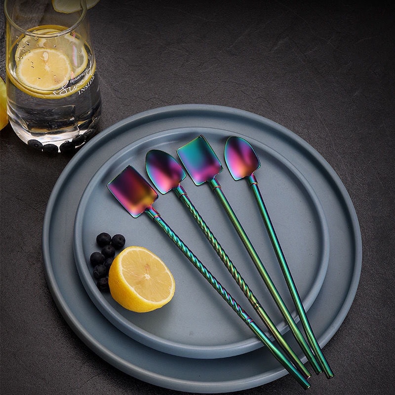 Muỗng Múc Canh Bằng Thép Không Gỉ Thiết Kế Hai Trong Một Đa Năng Sáng Tạo