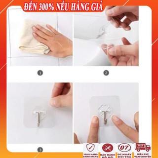 Móc dán tường trong suốt ,Chiếc Móc Dán Tường Siêu Dính Chịu Lực