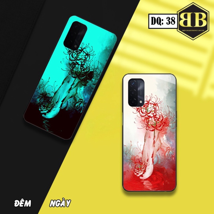 Ốp lưng kính Dạ Quang Oppo A74 4G / F19 phát sáng trong đêm đẹp-lạ