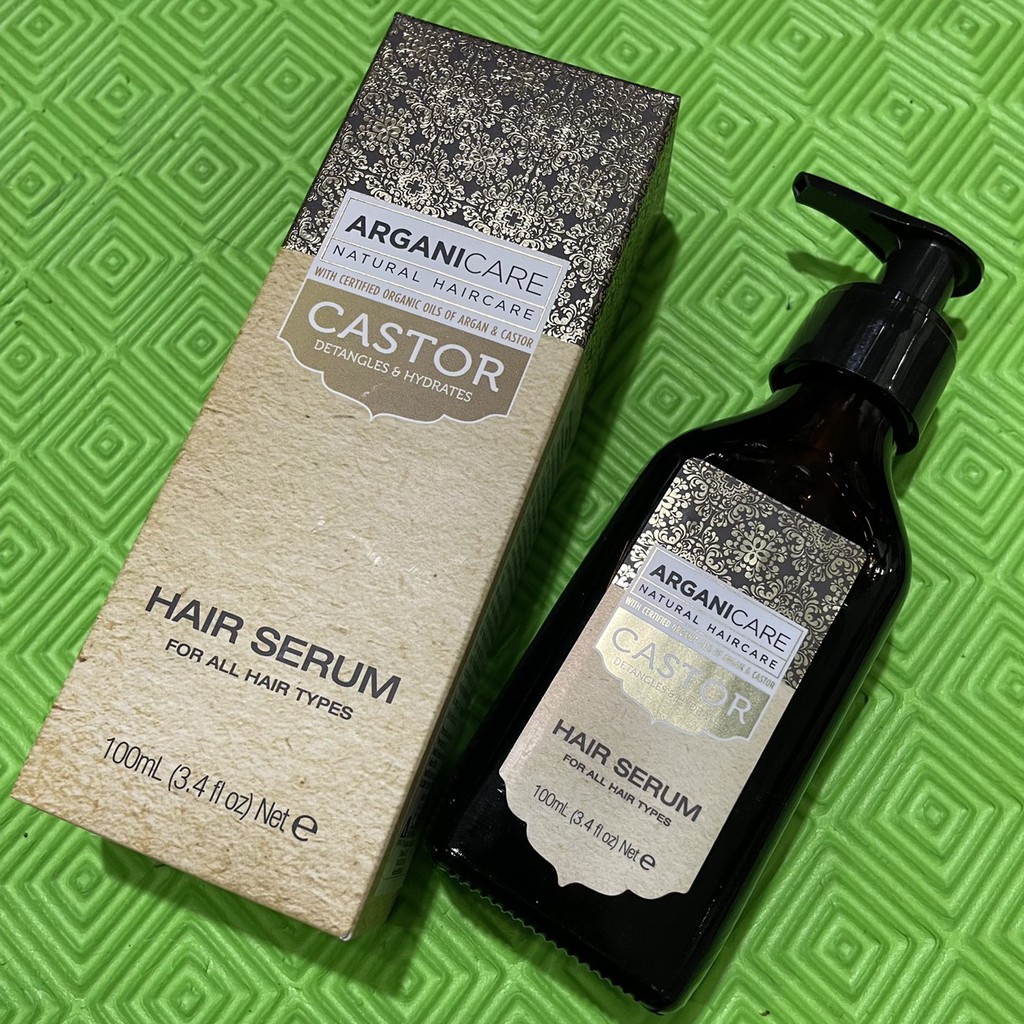 Tinh dầu dưỡng tóc ARGANICARE Castor Hair Serum for All hair types 100ml