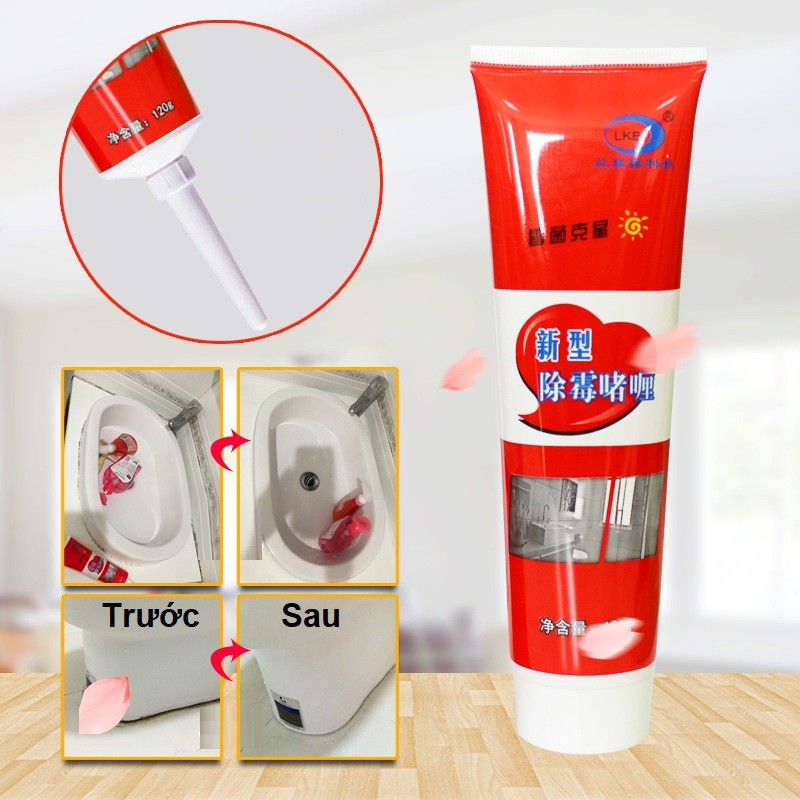 Keo tẩy mốc chân tường - Gel tẩy mốc đa năng - Gel tẩy mốc ron gạch