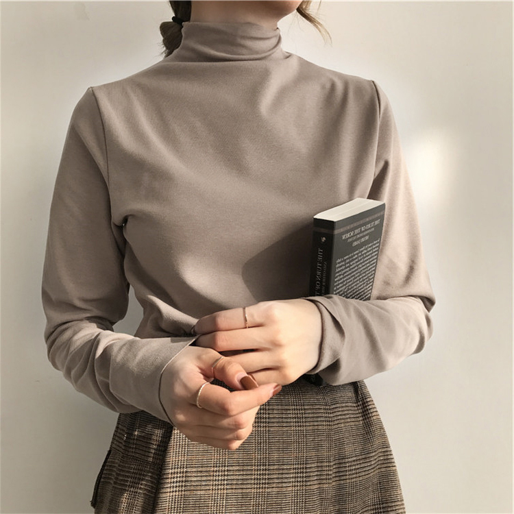 Áo Thun Tay Dài Cổ Cao Thời Trang Mùa Đông 2019 Cho Nữ | BigBuy360 - bigbuy360.vn