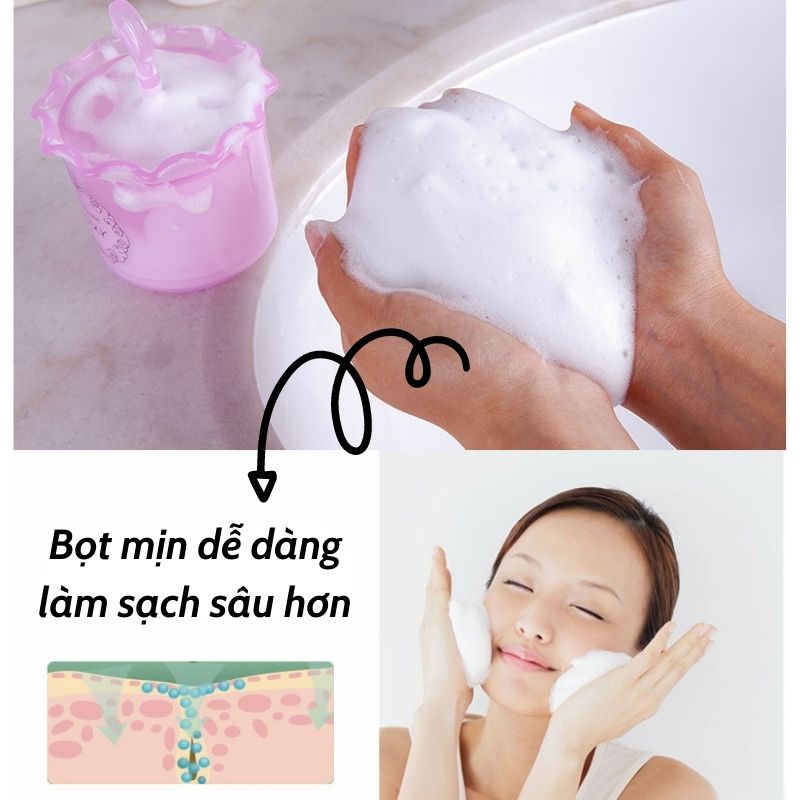 Cốc Tạo Bọt Sữa Rửa Mặt , Hộp Tạo Bọt Xà Phòng Tiện Dụng 1176 Tiện Ích Việt Nam 99
