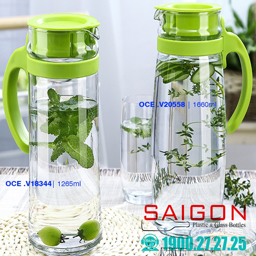 Bình Nước Thủy Tinh Ocean Divano Pitcher 1660ml Cao cấp