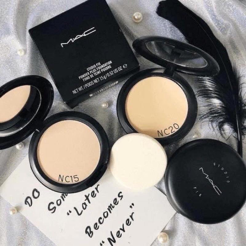 Phấn phủ dạng nén trang điểm MAC Studio Fix Powder Plus Foundation 15g Nc15,Nc20
