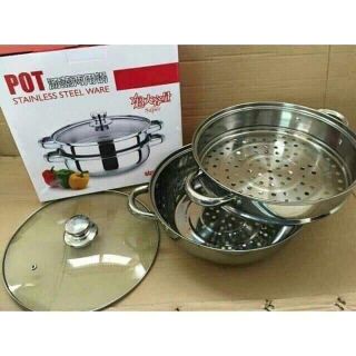 Nồi hấp inox 2 tầng cao cấp đa năng