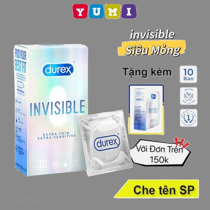 Bao cao su Durex Performa hộp 12 bao hỗ trợ kéo dàu thời gian qhtd