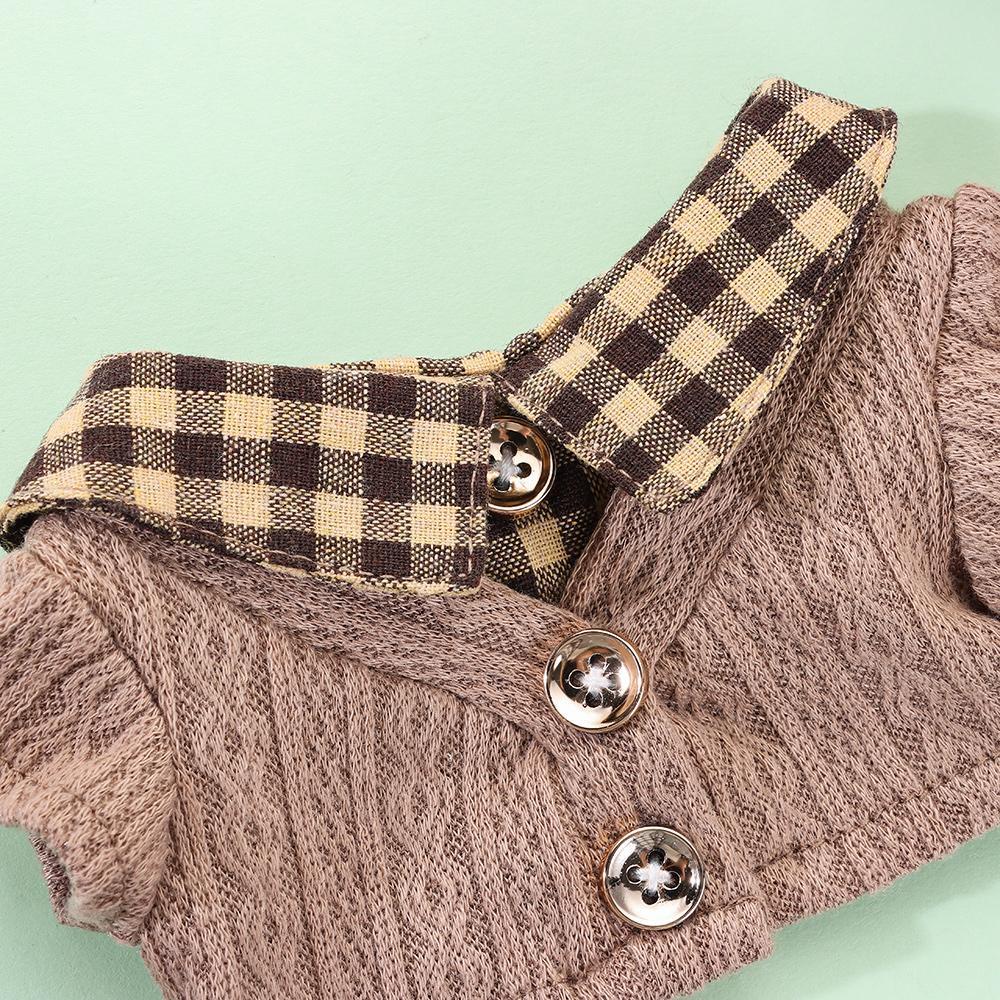 SUSANS Áo Len Sọc Ca Rô Dành Cho Búp Bê 20cm