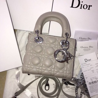 Túi Dior lady khoá bạc