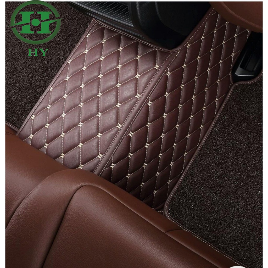 Thảm Trải Lót Sàn Ô Tô 6D Honda CRV Da PU Cao Cấp, Chống Ồn, Không Mùi, Bảo Vệ Sàn Xe_Mẫu Trám