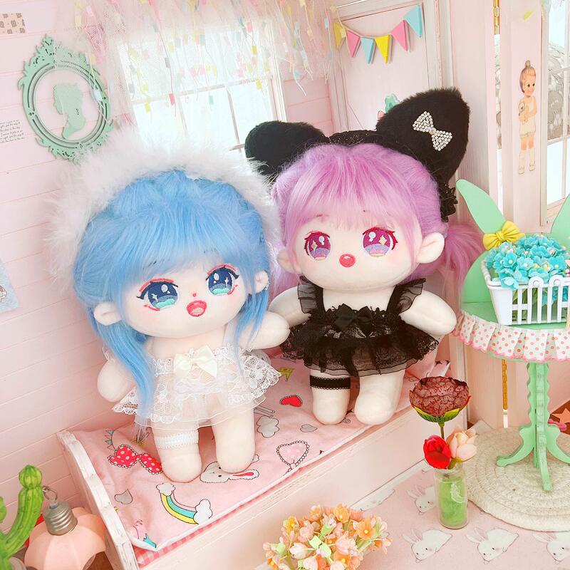 Búp Bê Nhồi Bông 20CM Màu Trắng Đen Gợi Cảm