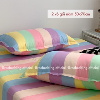 Bộ ga giường poly cotton ree bedding đủ size nệm 1m2, 1m4, 1m6, 1m8 plc146