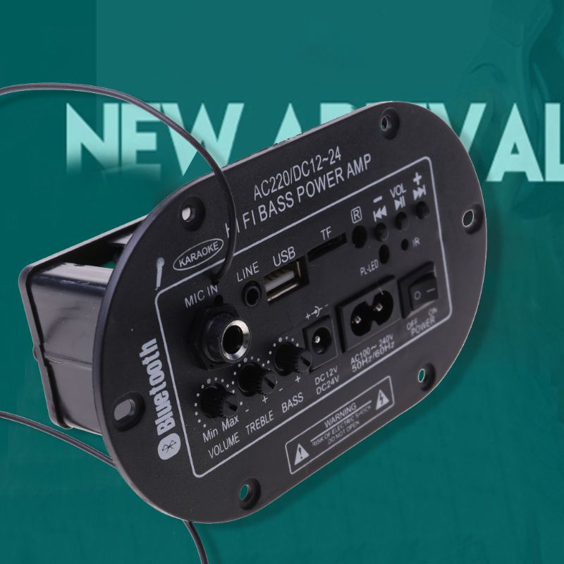 Bảng Mạch Khuếch Đại Âm Thanh zzz 25W Kết Nối Bluetooth Cổng USB FM Radio TF Cho Xe Mô Tô