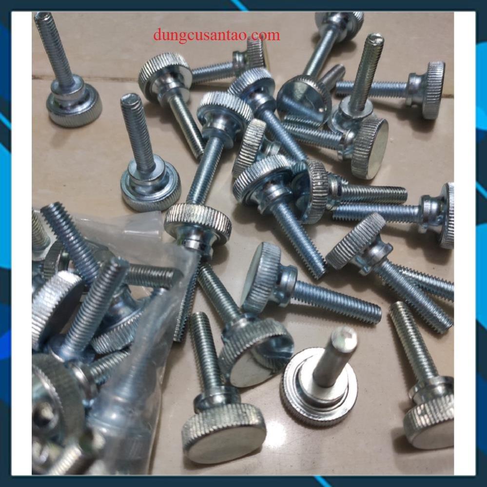 Bu lông / Ốc GS đầu phẳng - tán lớn - tán đôi dày M5 M6 cao cấp