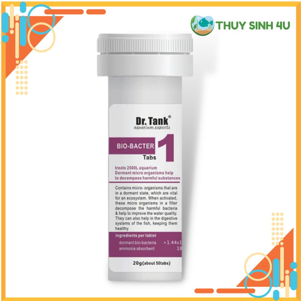 Vi sinh Dr.Tank Bio-Bacter  cho bể thủy sinh