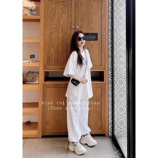 Sét áo SUN+quần bom chun gấu trắng