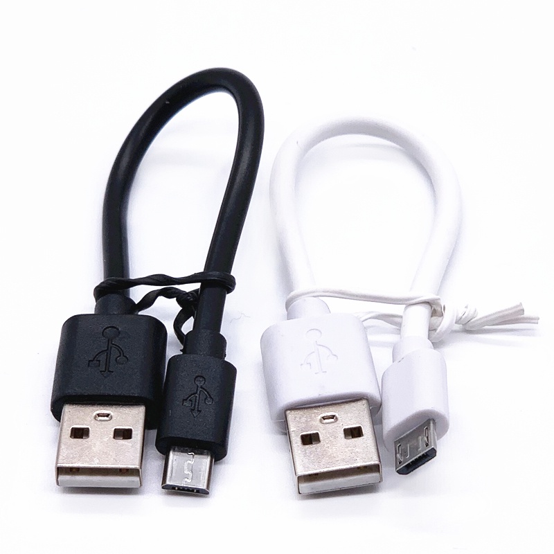 Cáp sạc micro usb ngắn 30cm đen - cáp ngắn micro 30cm trắng