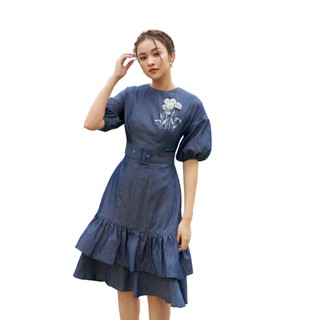 Olv - đầm thêu lapis embro dress