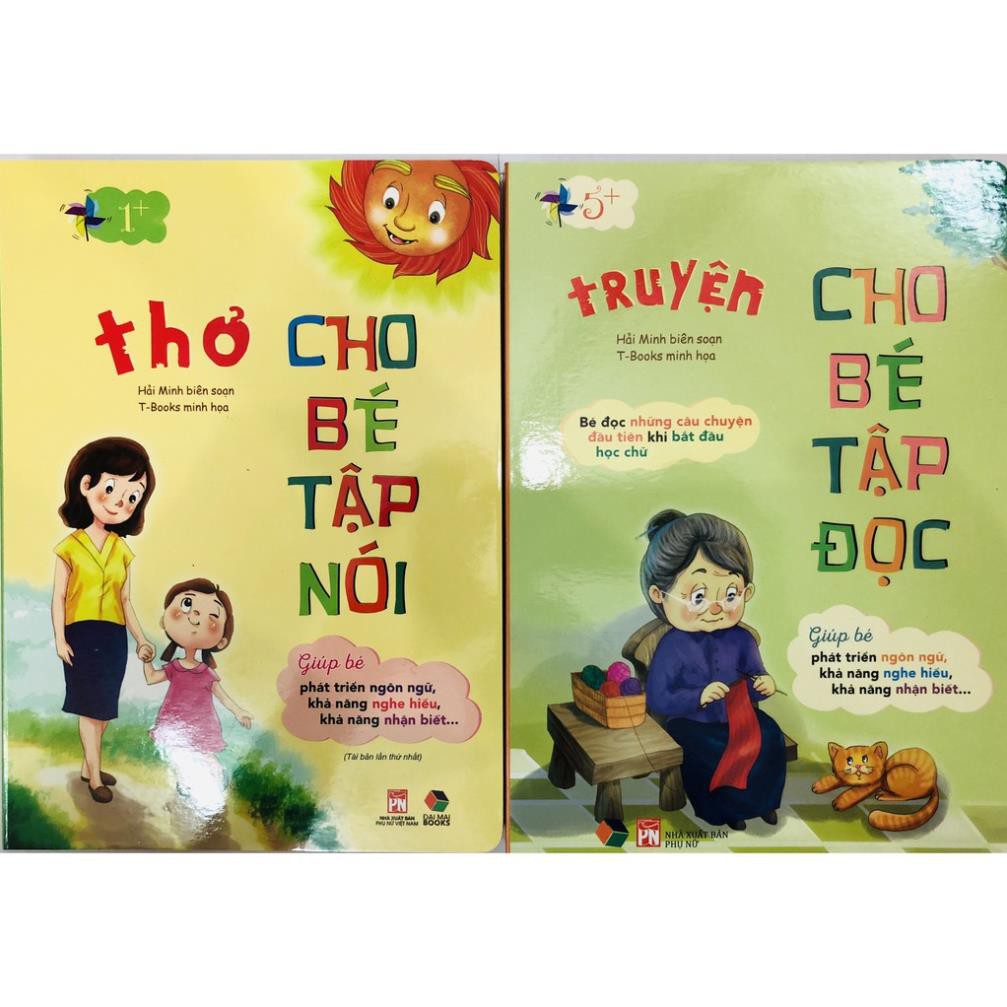 Sách - Combo Thơ Cho Bé Tập Nói + Truyện Cho Bé Tập Đọc