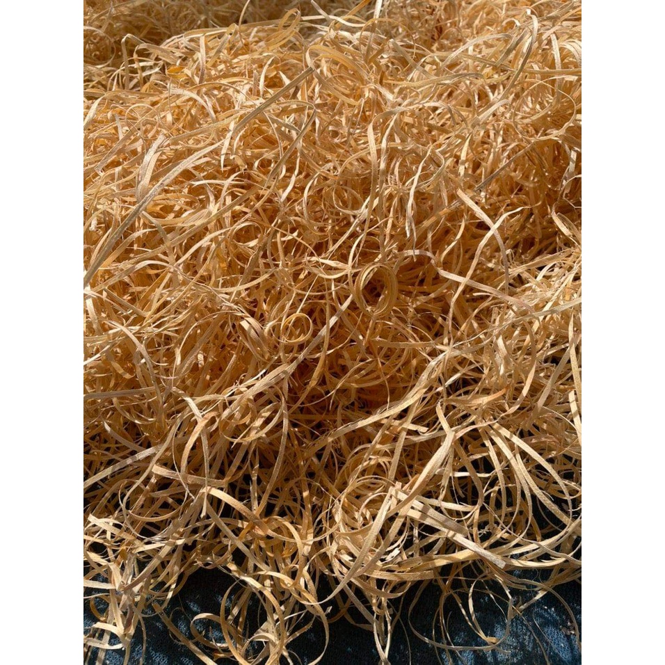 Rơm sợi  gỗ lót hộp hoa quả - túi 100gr
