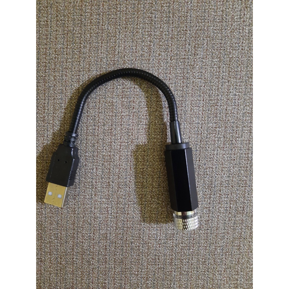 Đèn LED chiếu trần nhà, phòng khách, phòng ngủ, xe hơi màu đỏ chân USB di động có thể điều chỉnh tiện dụng