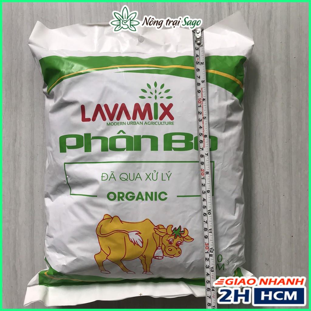 Phân Bò Hữu Cơ LAVAMIX Túi 10 lít - Không Mùi Hôi, Đã Được Xử Lý