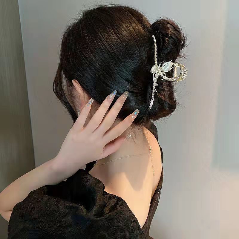 Kẹp Tóc Hình Hoa Tulip/Mèo/Cá Mập Cỡ Lớn Phong Cách Nhật Hàn Chất Lượng Cao