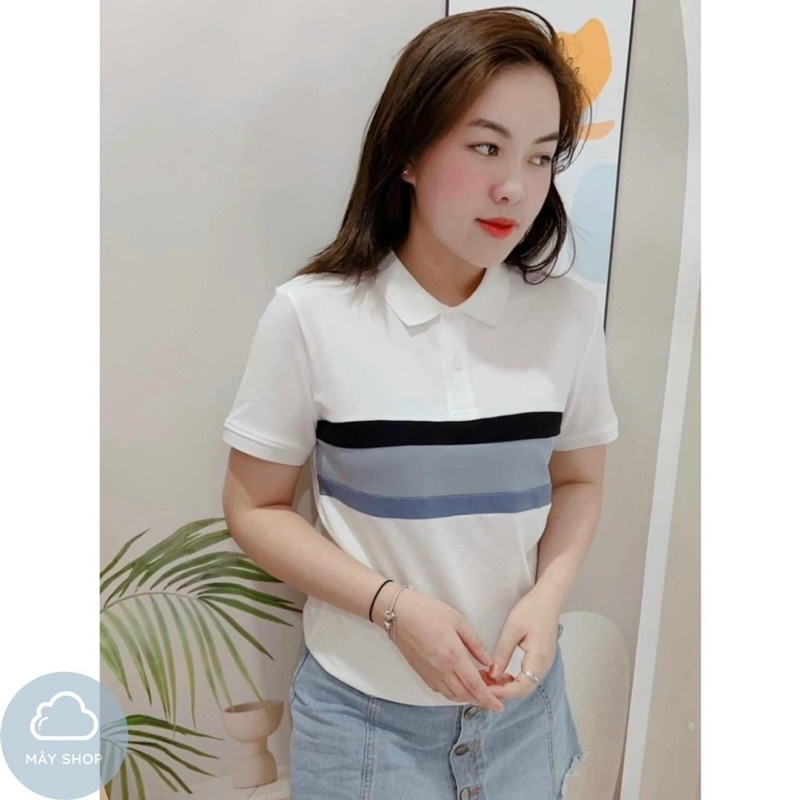 (PL09)Áo polo nam nữ mặc cặp siêu hot,Áo thun sọc nam nữ