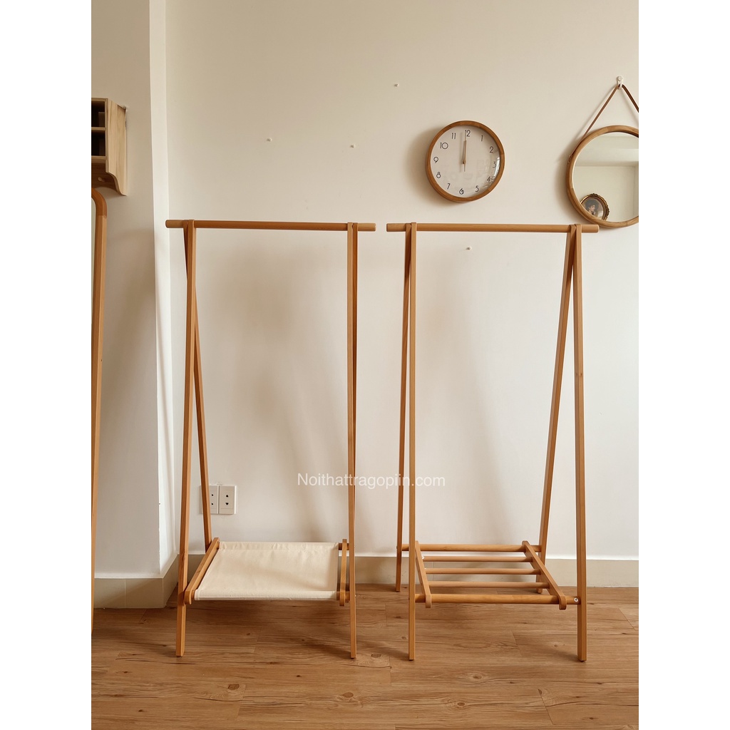 Giá treo quân áo vải bố