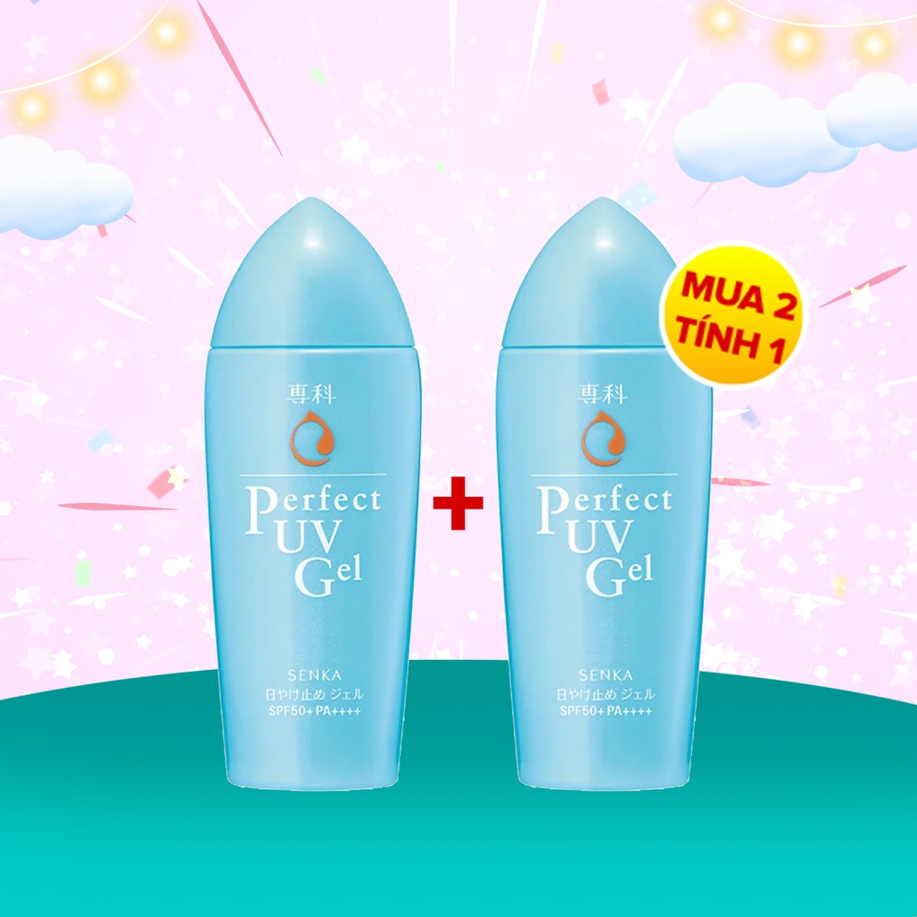 Gel Sữa Chống Nắng Senka Perfect UV Gel N SPF50+ PA++++ Dành Cho Mặt Và Toàn Thân 80ml