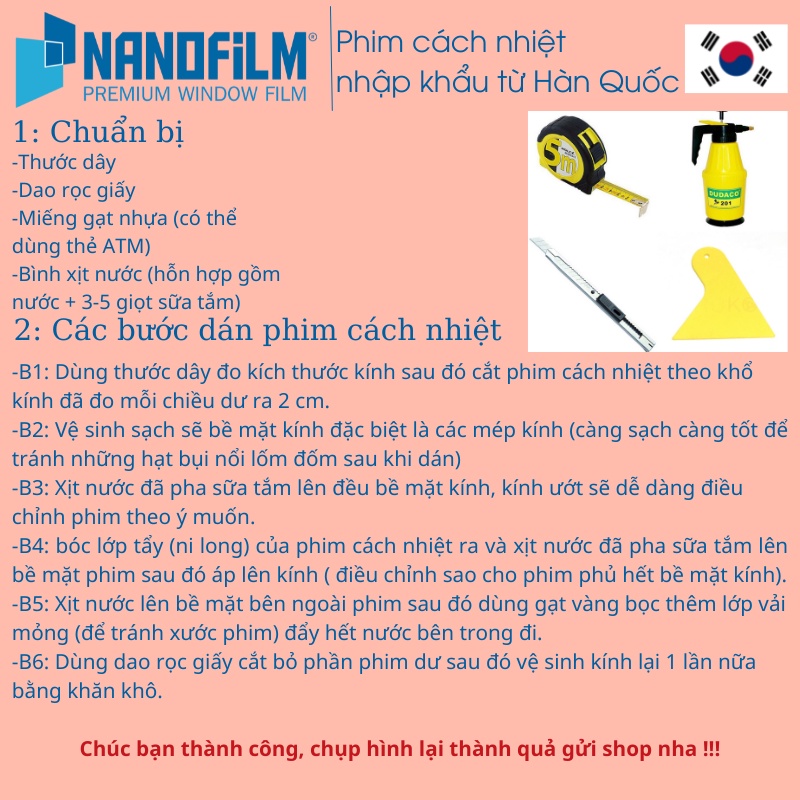 [ Phim cách nhiệt Hàn Quốc ] phim cách nhiệt cửa sổ màu xanh lá