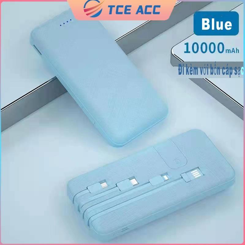 Sạc Dự Phòng TCE T1008 10000mAh Đi kèm với chân đế và kết nối Cho iPhone Huawei Samsung Xiaomi Oppo Vivo Realme