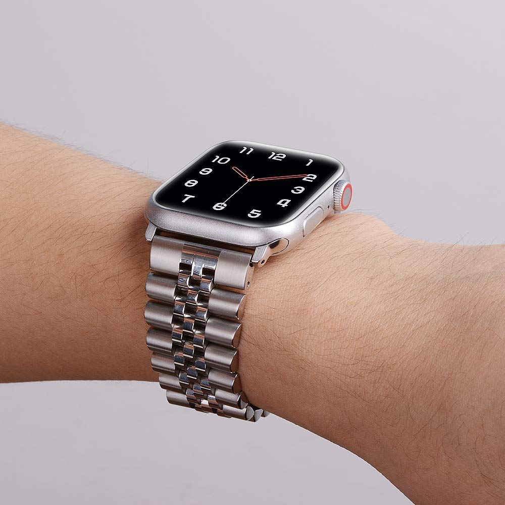 Dây Đeo Thay Thế Bằng Thép Không Gỉ Cho Đồng Hồ Apple Watch 6 Se 5 4 3 40mm 44mm 38mm 42mm