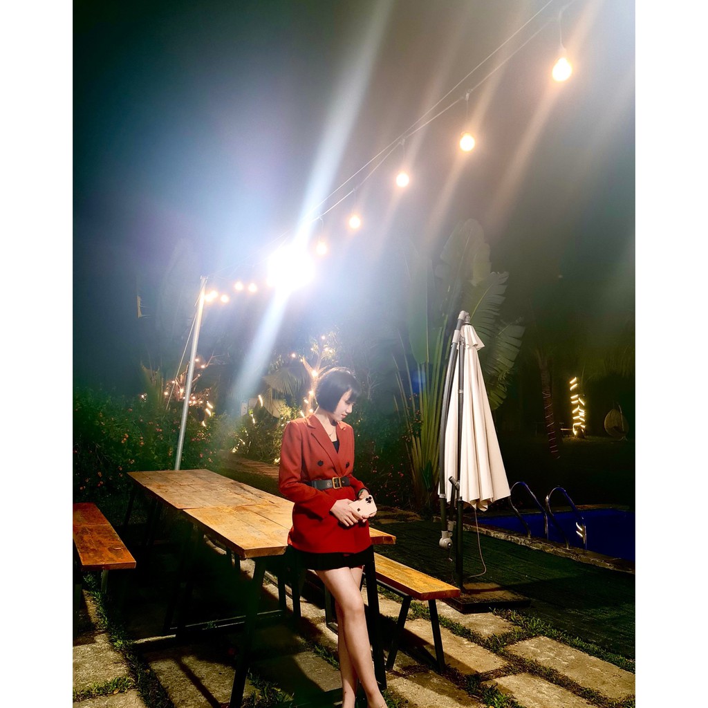 Noel - Áo Blazer đỏ đô dài mặc dấu quần | BigBuy360 - bigbuy360.vn