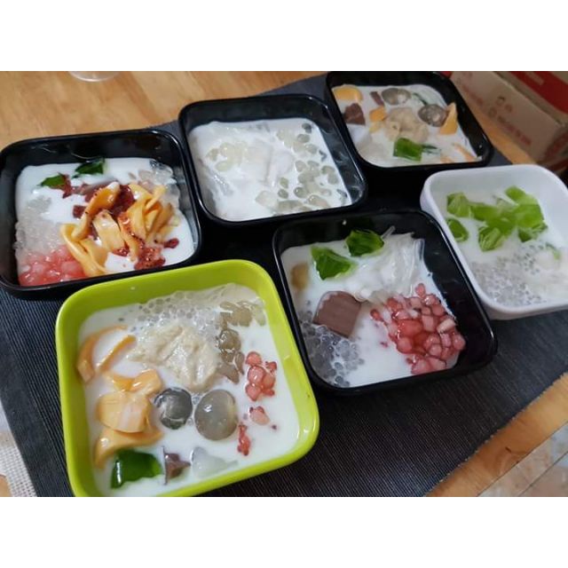 Tô, dĩa, muỗng đựng chè,sữa chua,trái cây,bánh Plan nhựa Melamine nhiều màu