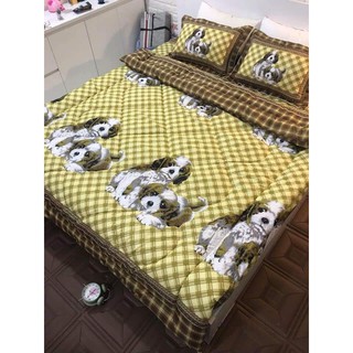 Sỉ set chăn phao ga gối poly cho đệm 2mx2m2