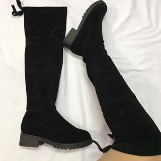 Boots đùi bệt đế 3cm ẢNH THẬT