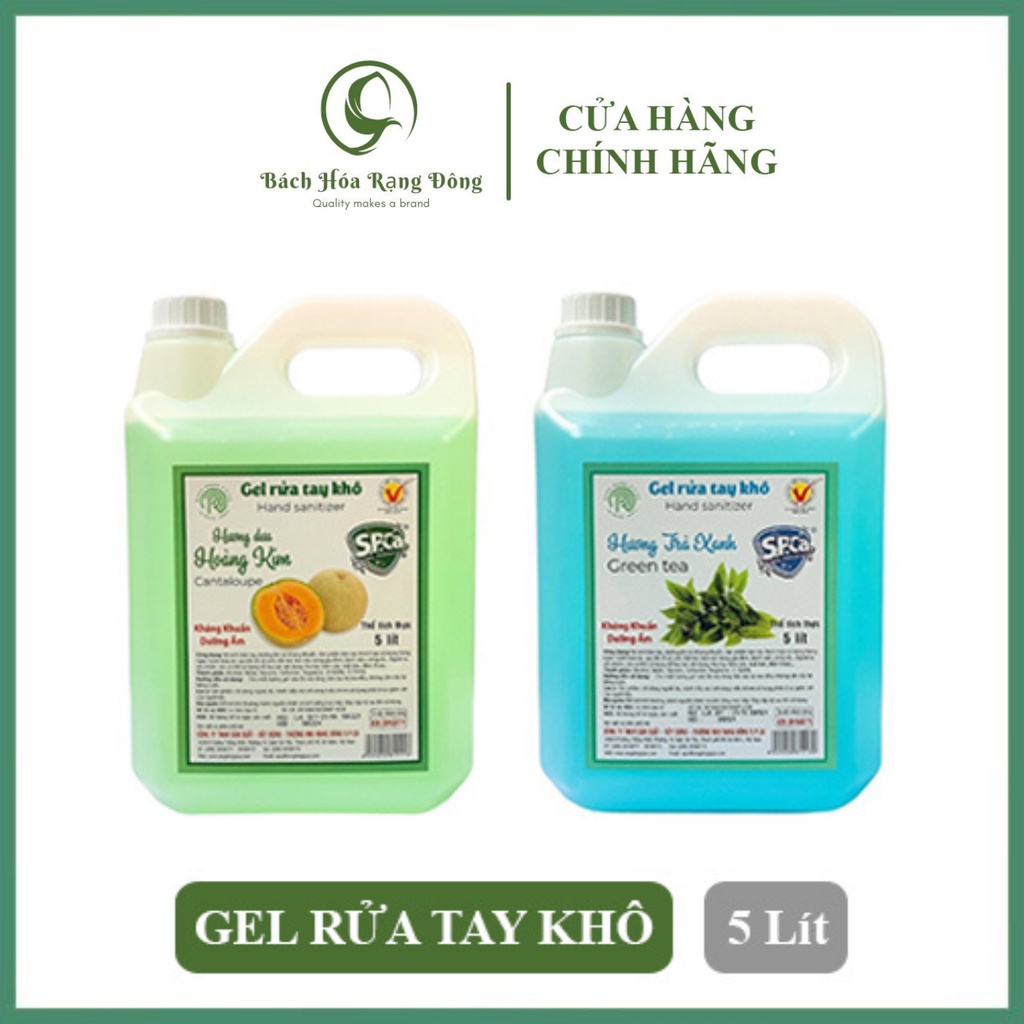 Gel Rửa Tay Khô Diệt Khuẩn SPCa 5 Lít Nước Rửa Tay Khô Dạng Gel Làm Sạch Nhanh Vượt Trội, Dưỡng Ẩm Không Gây Khô Hại Da | BigBuy360 - bigbuy360.vn